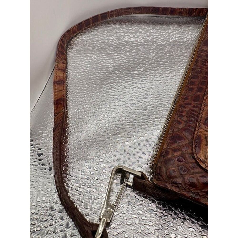 Prune Brown Clutch Purse Bovine Leather Full Grain - Picture 8 of 13